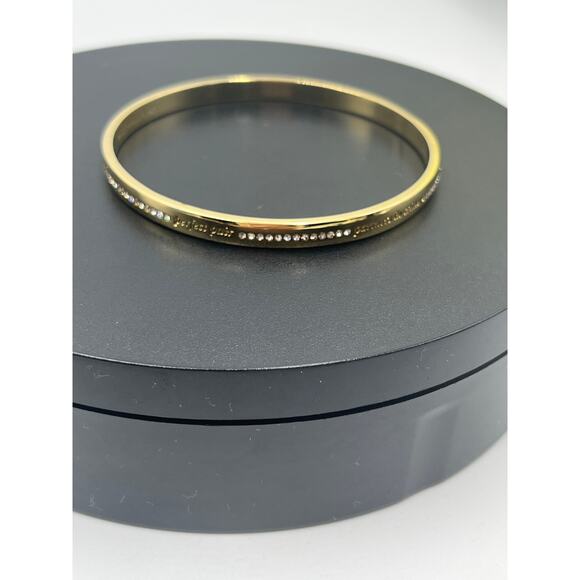 Kate Spade New York Idiom Friendship Gold Plated Bangle Bracelet - Picture 9 of 10